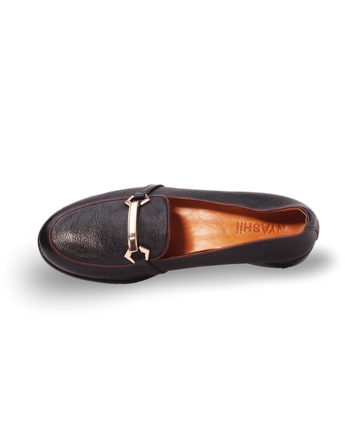 Bambam Black Leather Shoes - Nyashii Leather
