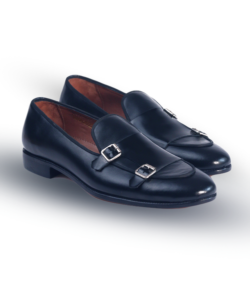 Boyfriend Monk Strap Leather - Nyashii Leather