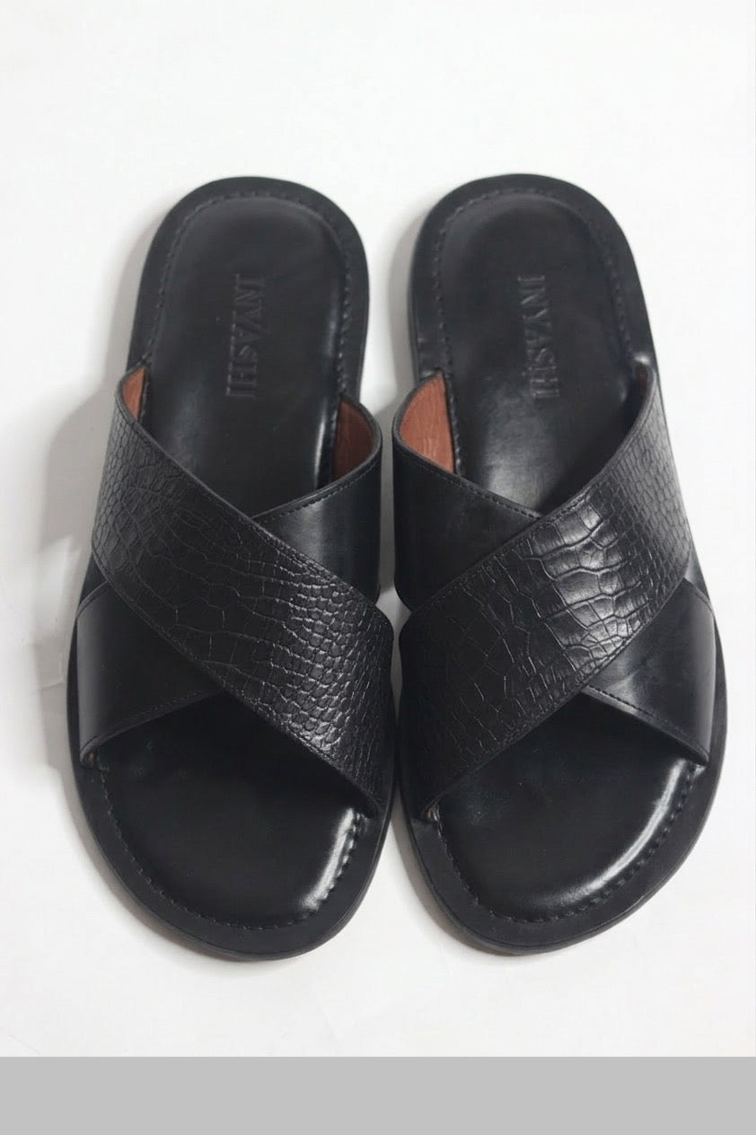 Grit Leather Palm Slippers - Nyashii Leather