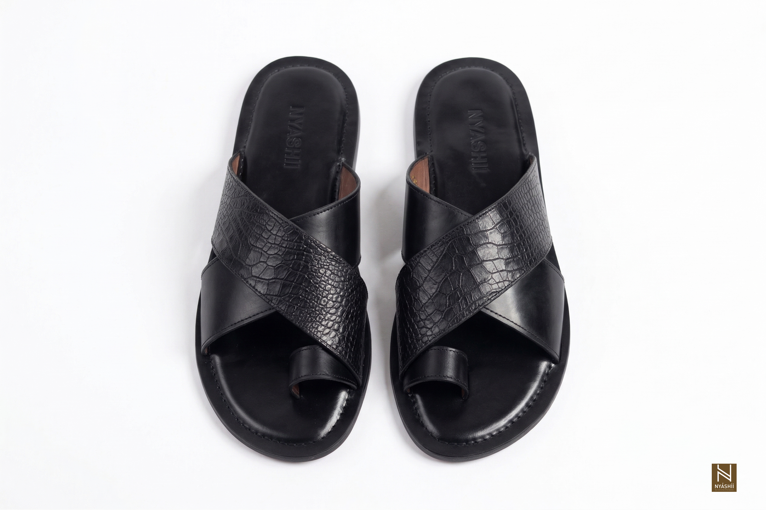 Grit Plus Leather Palm Slippers - Nyashii Leather