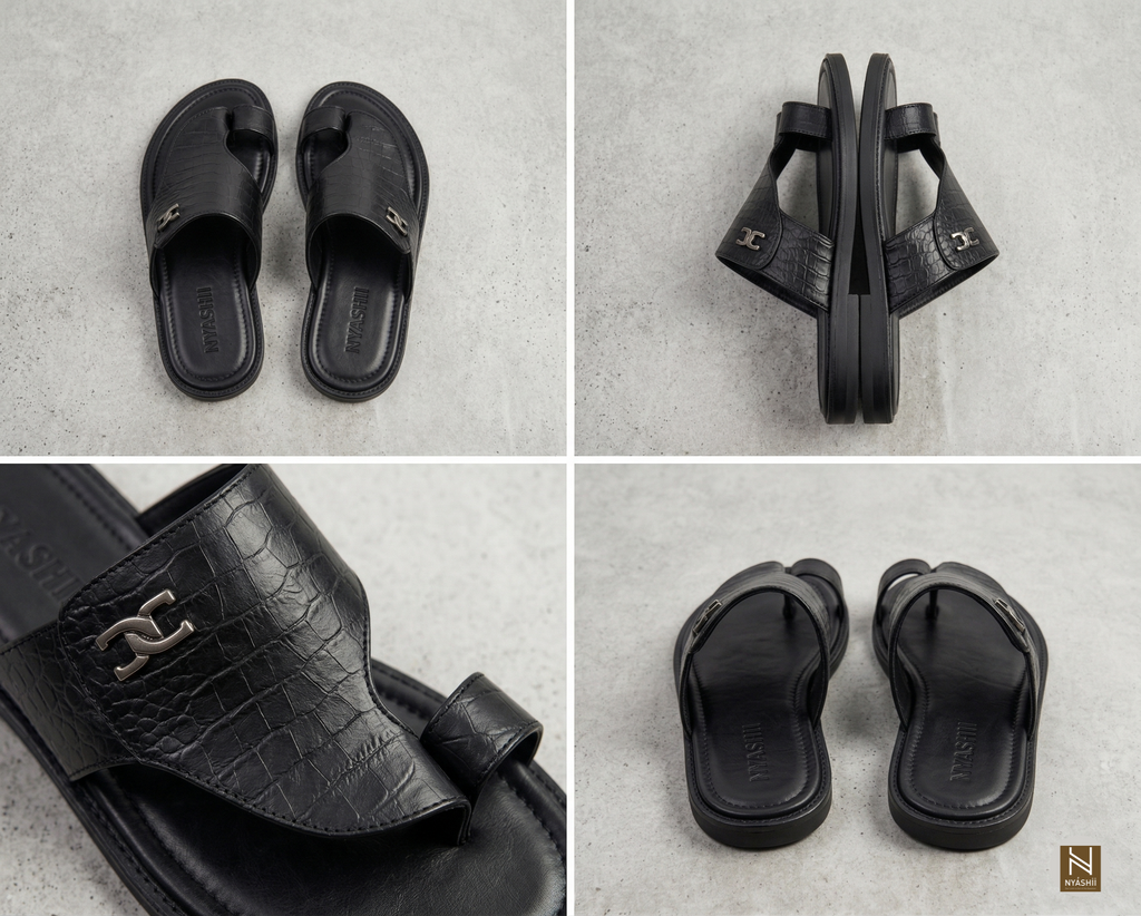 Arewa Unisex Croc Print - Nyashii Leather