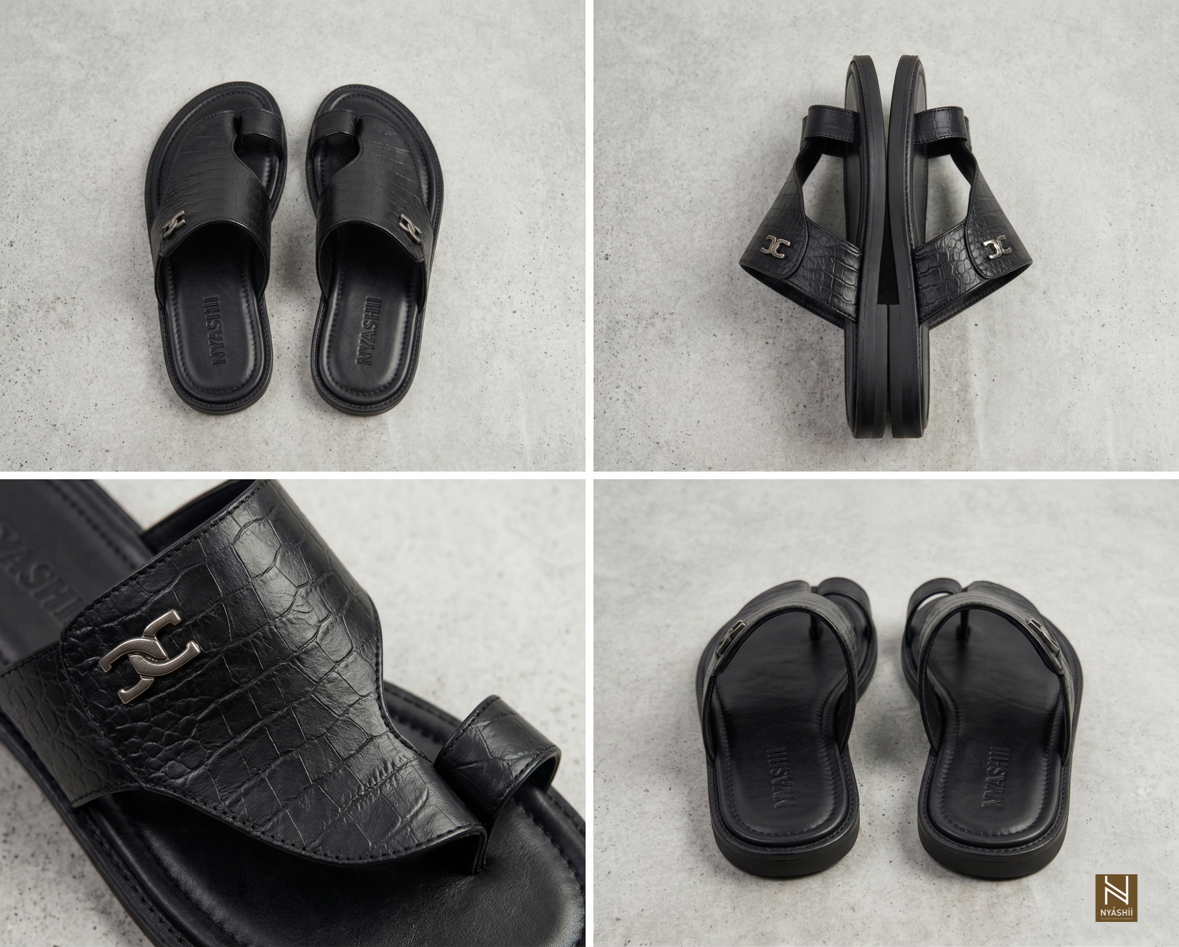 Arewa Unisex Croc Print - Nyashii Leather