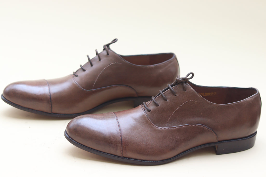 Oxford Leather with Toe Cap - Nyashii Leather