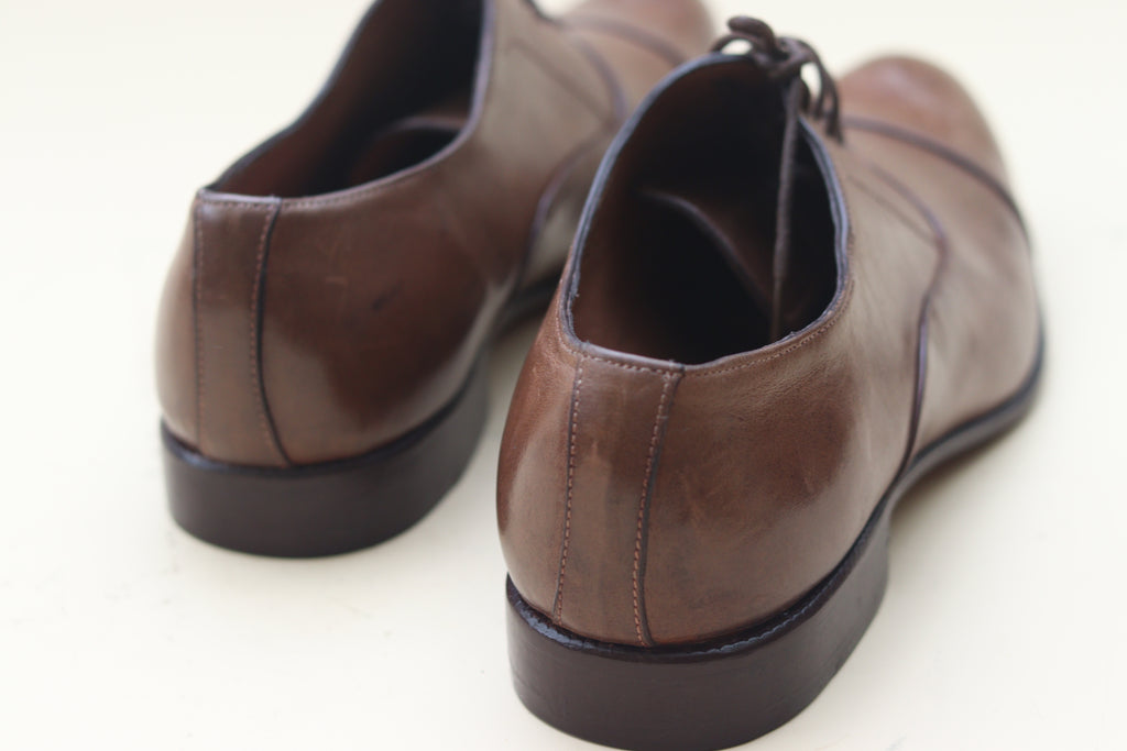 Oxford Leather with Toe Cap - Nyashii Leather