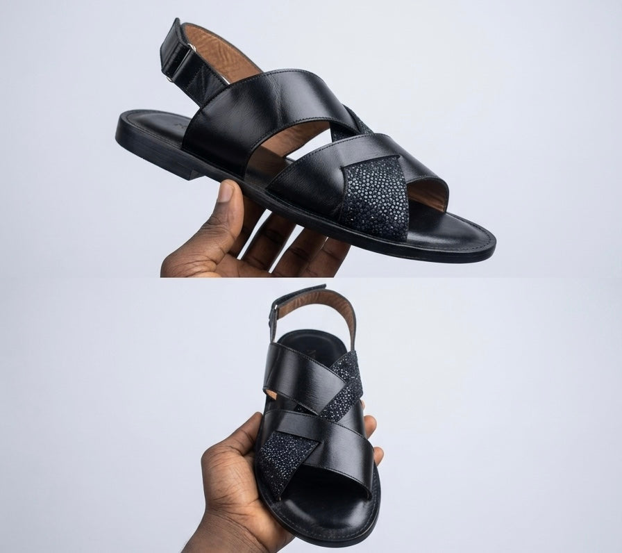Family Man Leather Sandals - Nyashii Leather