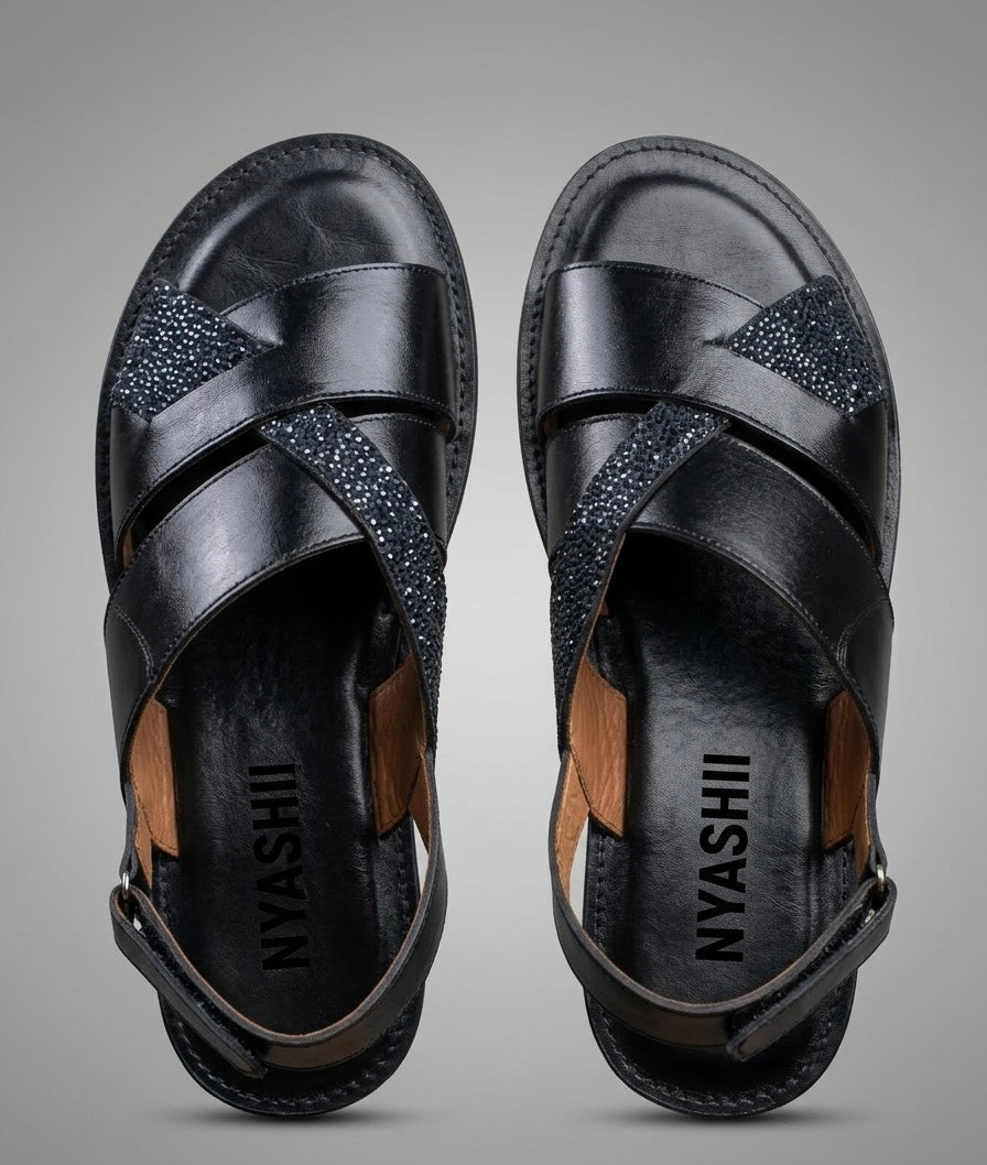 Family Man Leather Sandals - Nyashii Leather