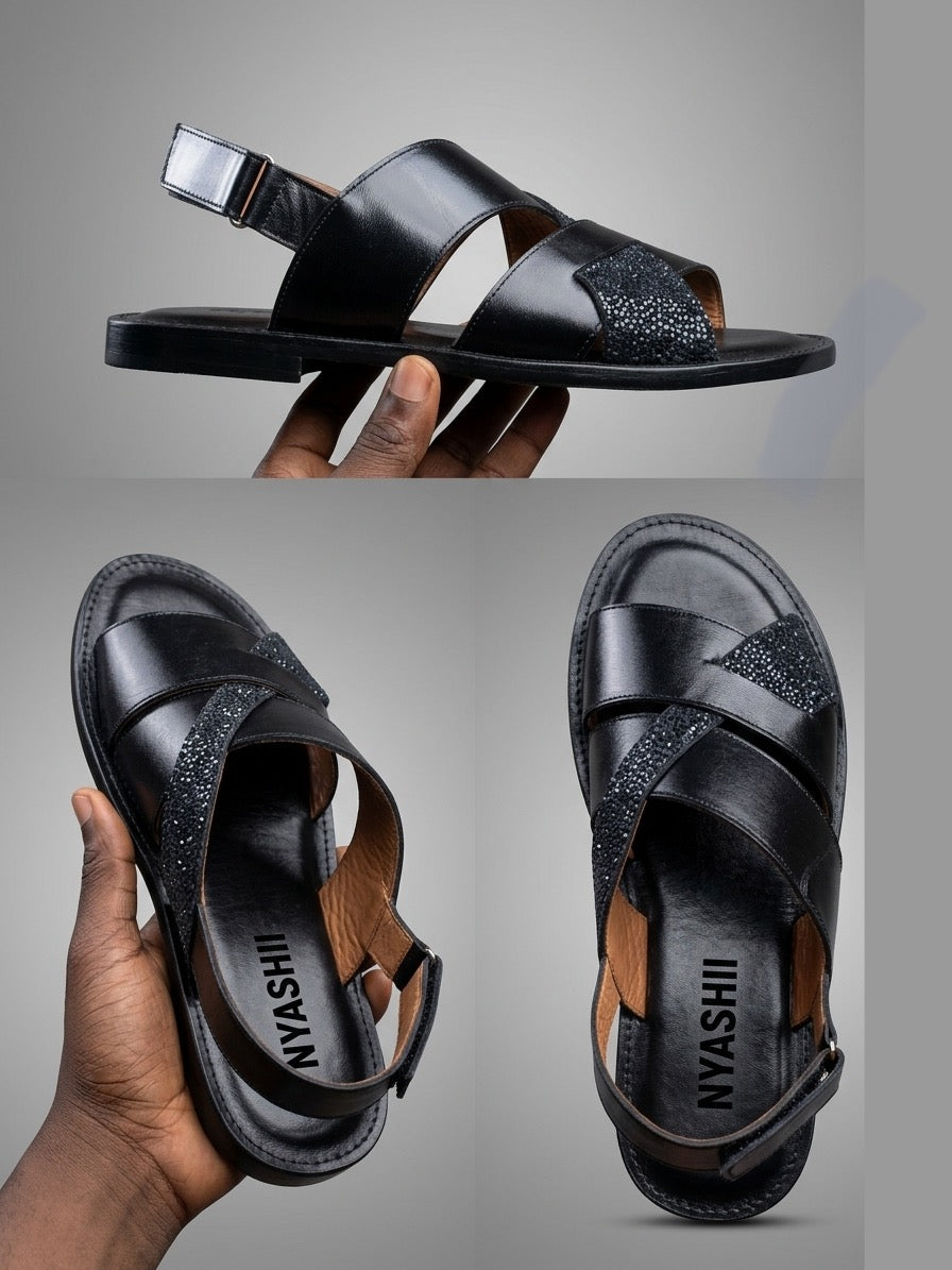 Family Man Leather Sandals - Nyashii Leather