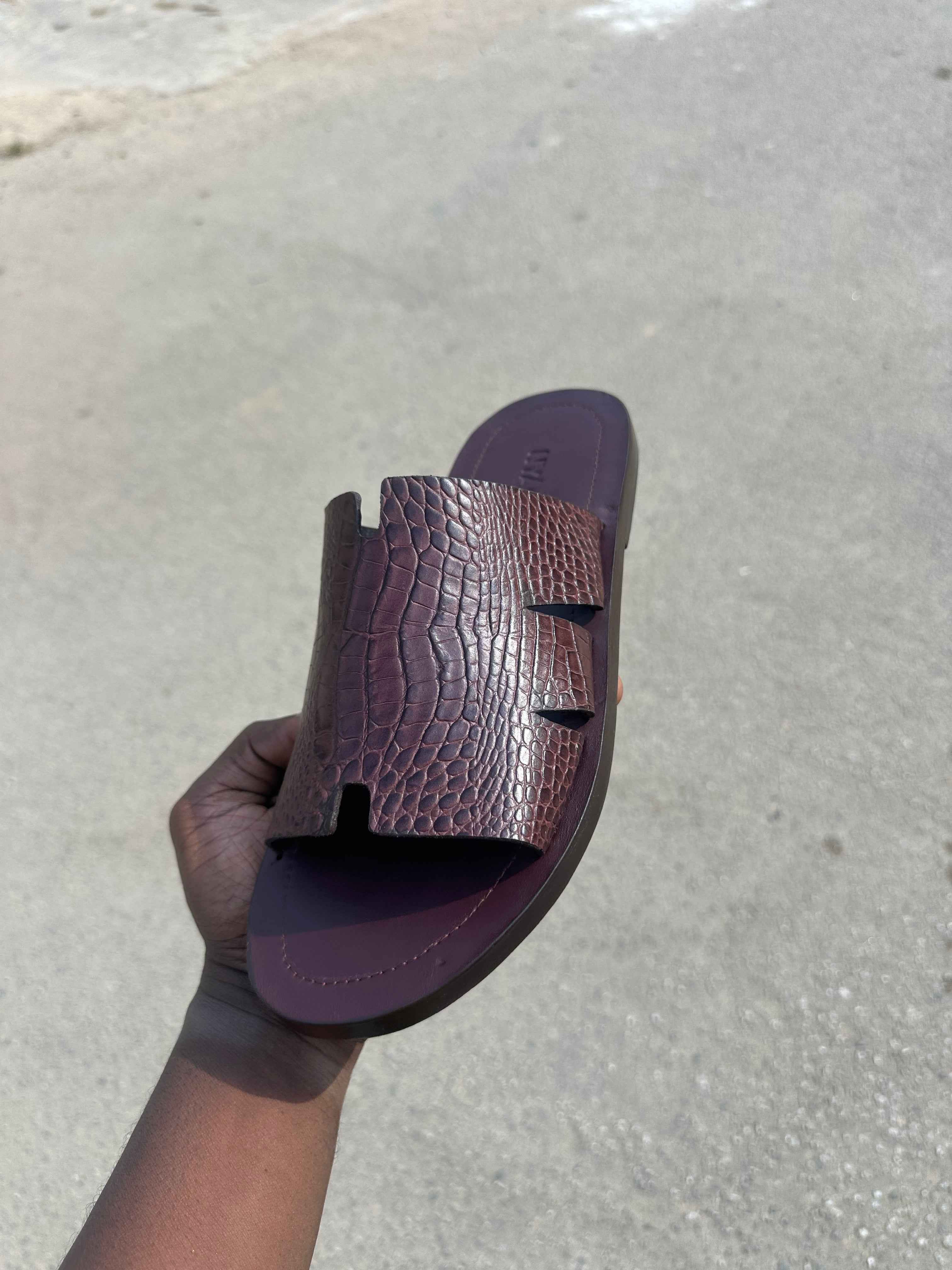 Mai Kano Leather Slippers