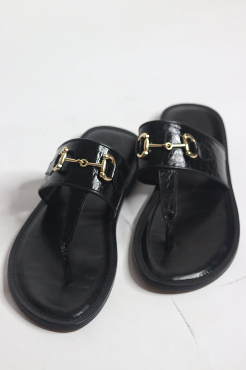 Casual Leather Palm Slippers - Nyashii Leather