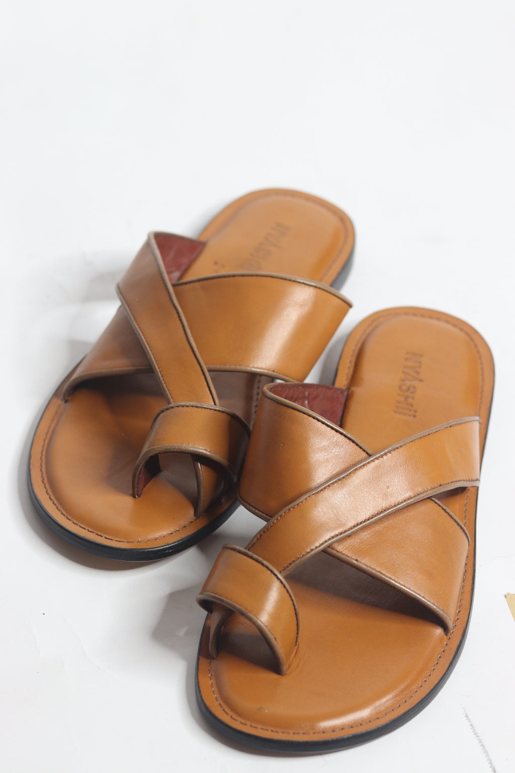 Danish Leather Palm Slippers - Nyashii Leather