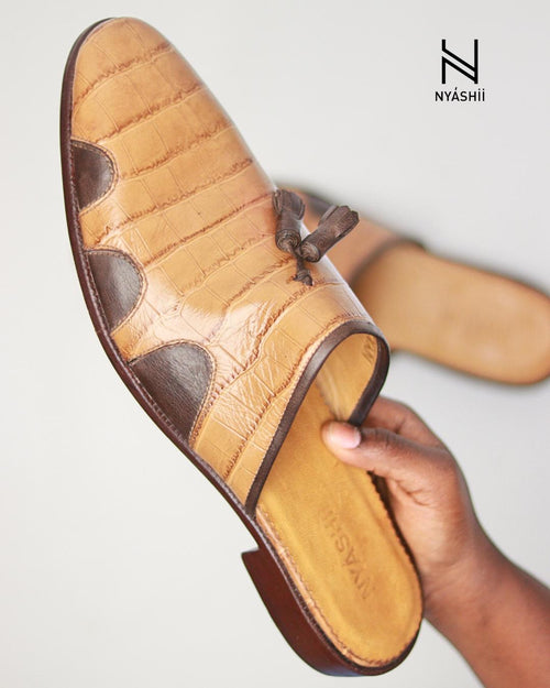 Champ Leather Slippers - Nyashii Leather