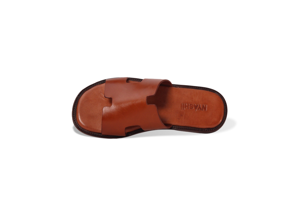Mr H Brown Leather Shoes - Nyashii Leather