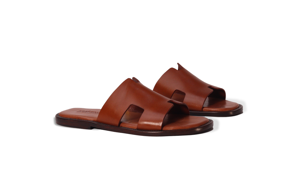Mr H Brown Leather Shoes - Nyashii Leather