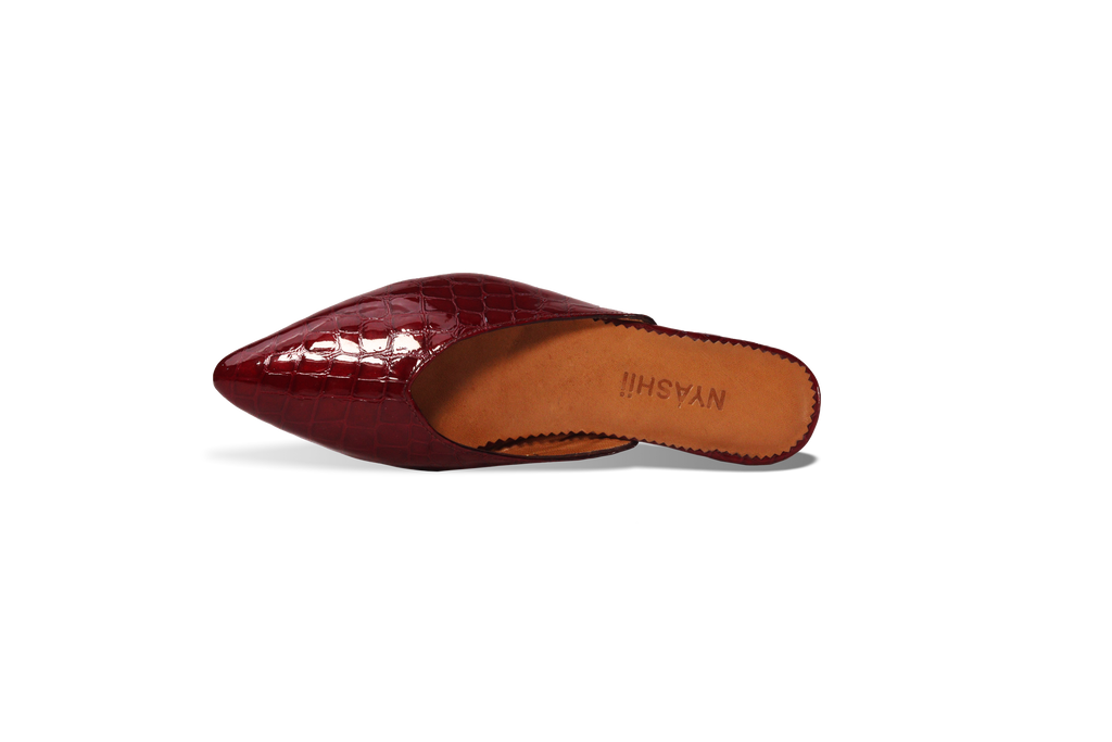 Maleficent Red Leather Heels - Nyashii Leather