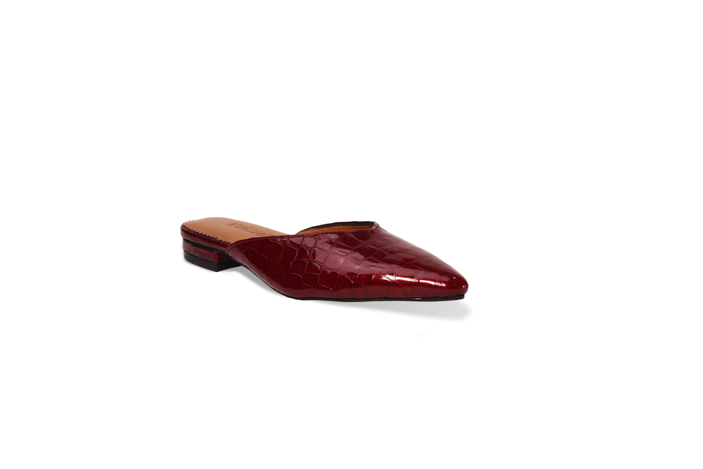 Maleficent Red Leather Heels - Nyashii Leather